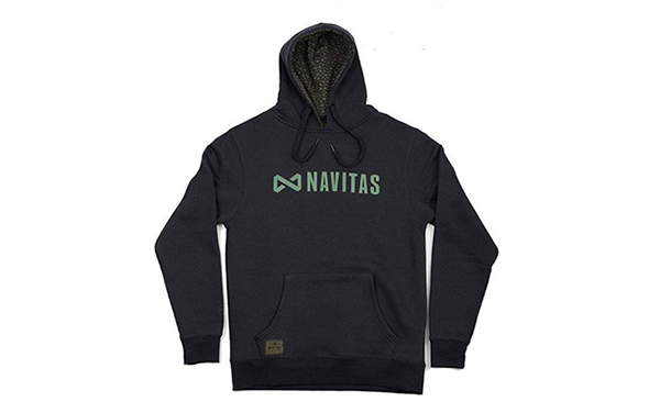 NAVITAS CORE HOODY FEKETE KAPUCNIS PULÓVER