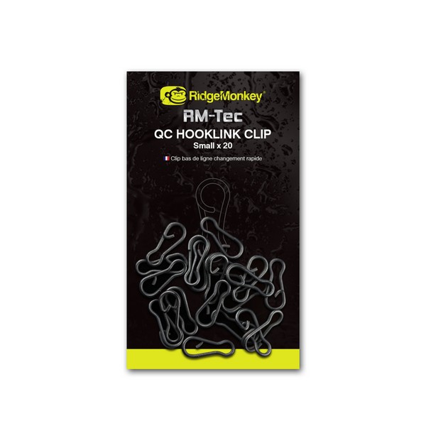 RIDGEMONKEY RM-TEC QUICK CHANGE HOOKLINK CLIP KAPOCS 20DB/CSOMAG
