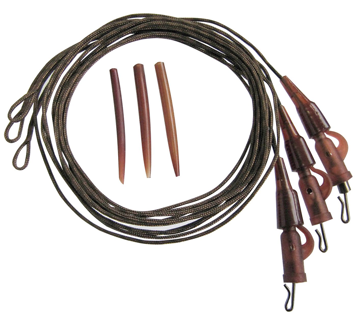 Komplett végszerelék-ólombetétes zsinóron 3db -35lbs -95cm
