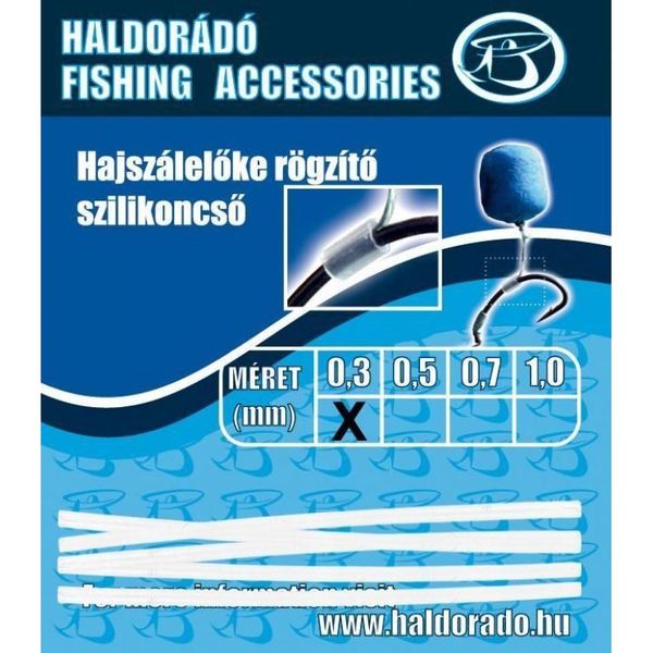 Haldorádó Hajszálelőke rögzítő szilikoncső 1,0 mm
